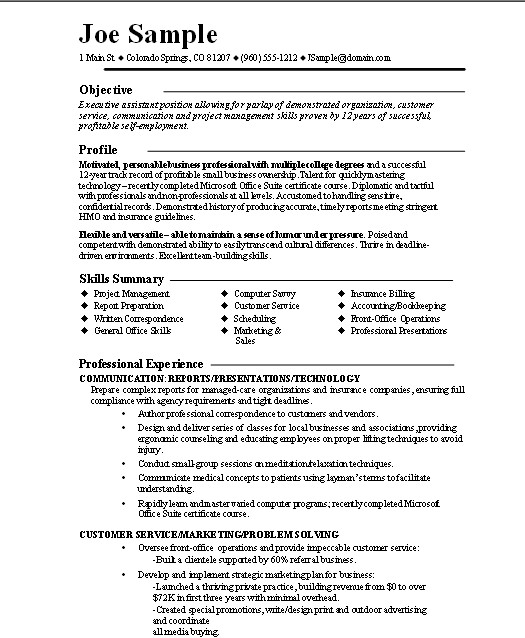 Resume and Cover Letter Examples for Entrepreneurs and ...