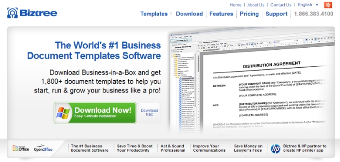 business in a box, biztree home page