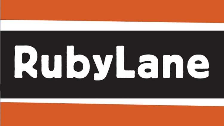 RubyLane logo, the world's largest curated marketplace for vintage & antiques.