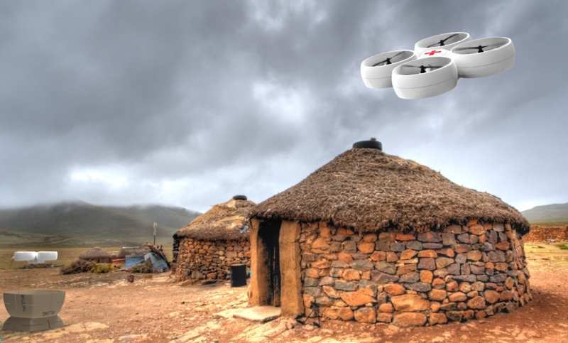 aereial drones used to kill mosquitoes in africa