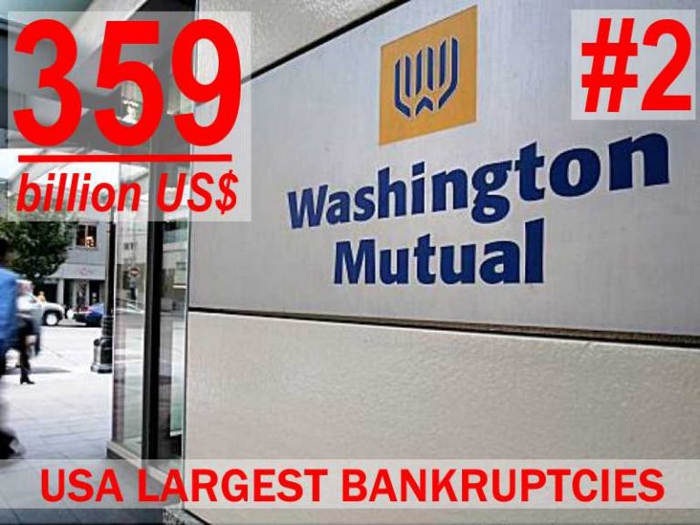 Washington Mutual - USA most egregious bankruptcies - #2