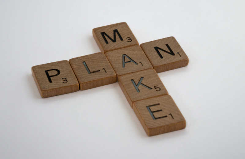 plan make with letter