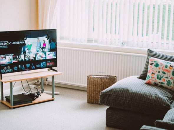 smart tv in living room